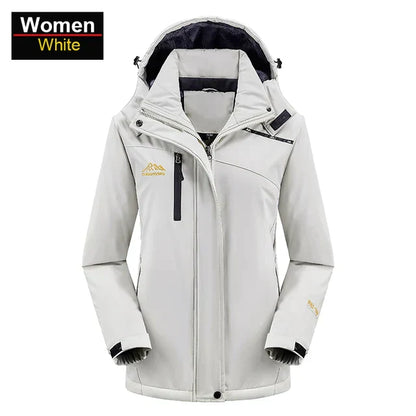 Waterproof outdoor jacket with fleece lining