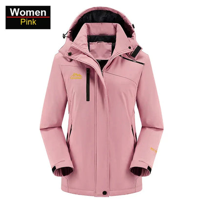 Waterproof outdoor jacket with fleece lining