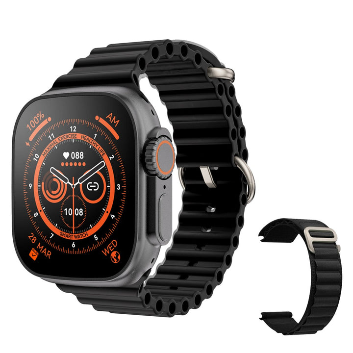 Smartwatch Serie 8 - Kompatibel mit iPhone &amp; Android - 2 Armbänder inkl.