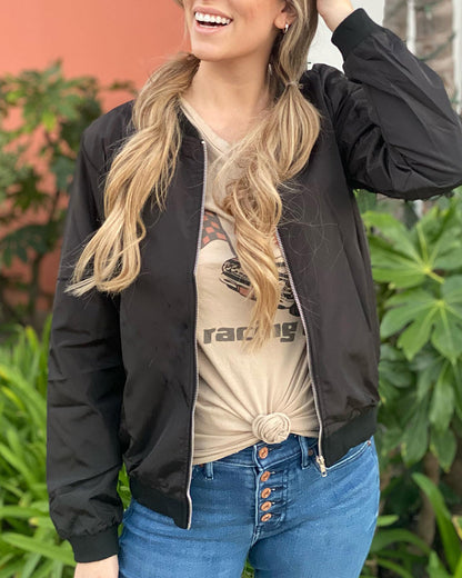 Modische Streetwear Bomberjacke Frauen