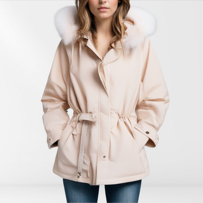 Women's Warm Down Jacket Removable Collar