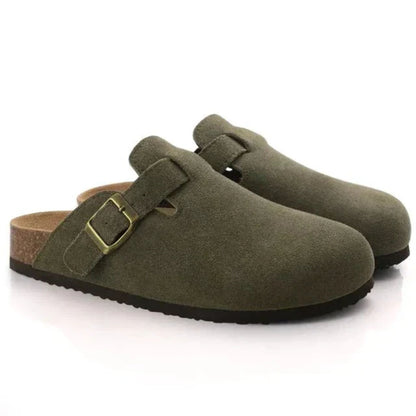 Comfortable Men's Suede Clogs