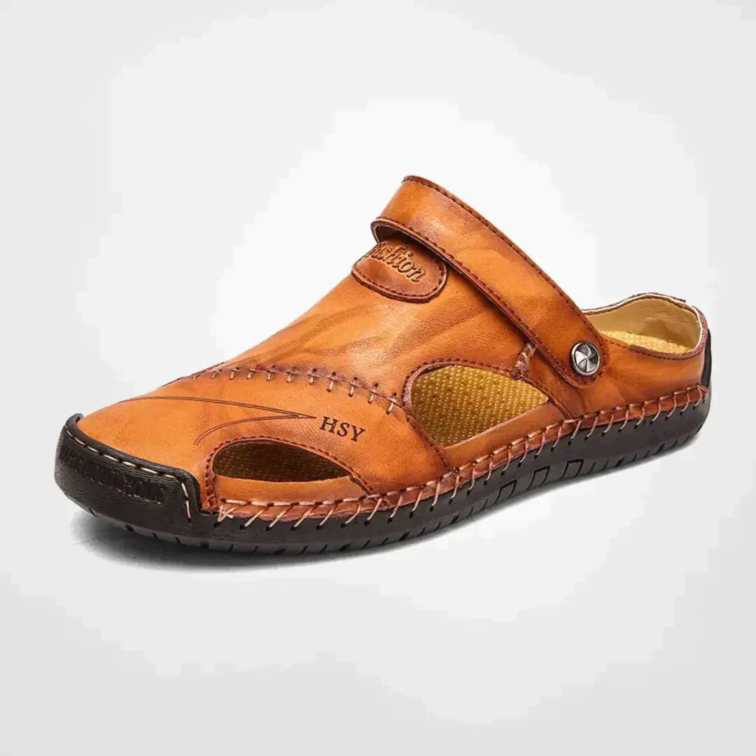 Comfortable Men's Leather Clogs