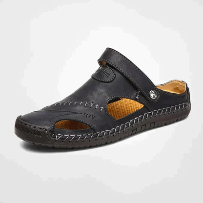 Comfortable Men's Leather Clogs