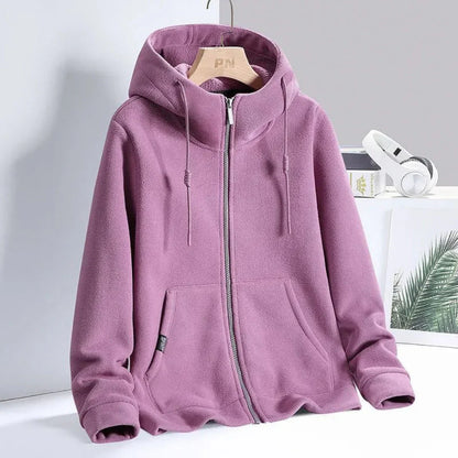 Soft Fleece Hoodie Women Elegant