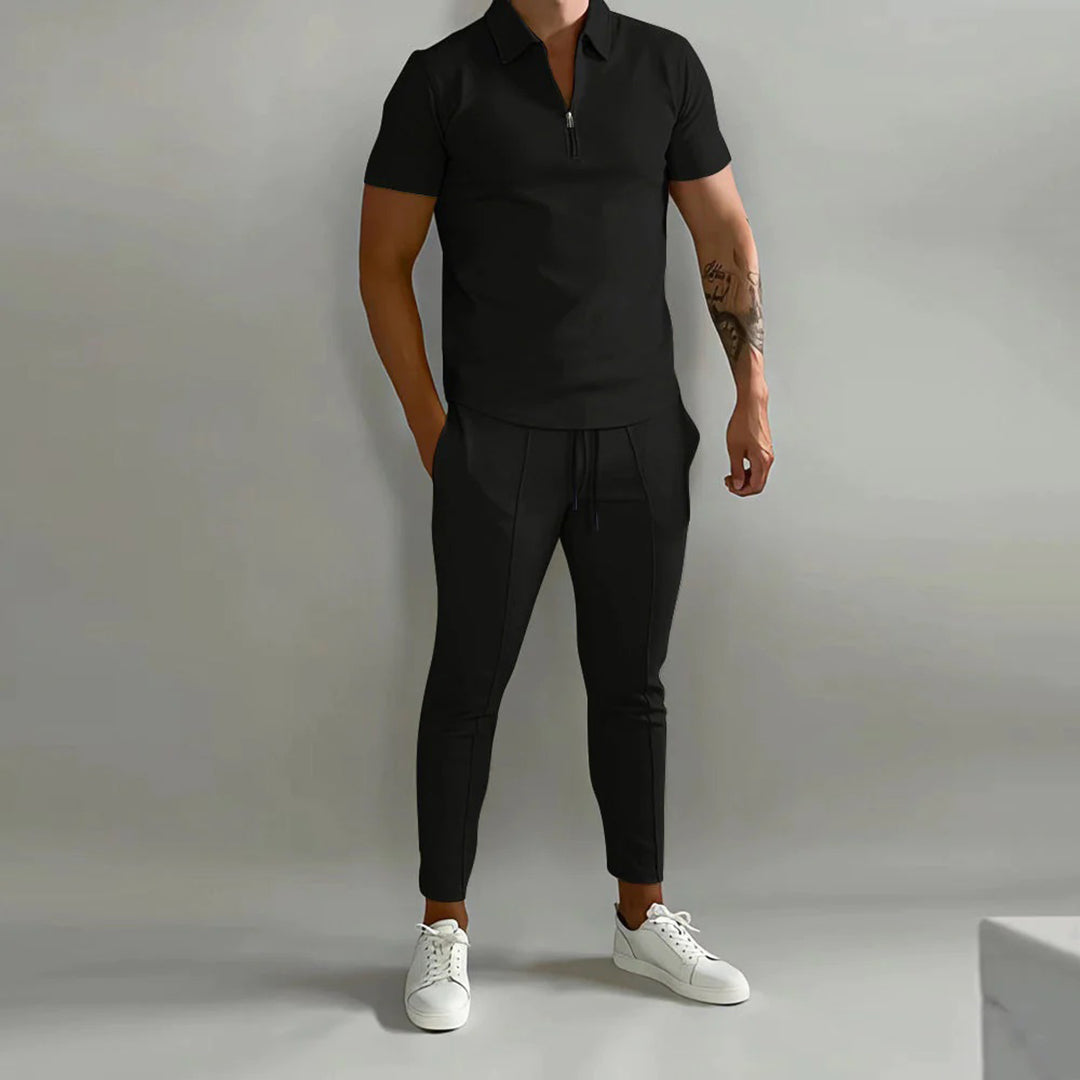 Herren Sommer Set Zweiteilig Elastisch - IdealeKleiden