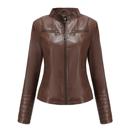 Autumn Leather Jacket Women Trendy Design