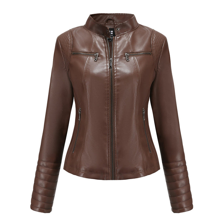 Autumn Leather Jacket Women Trendy Design