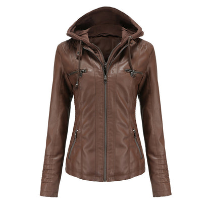 Autumn Leather Jacket Trendy Women's Style