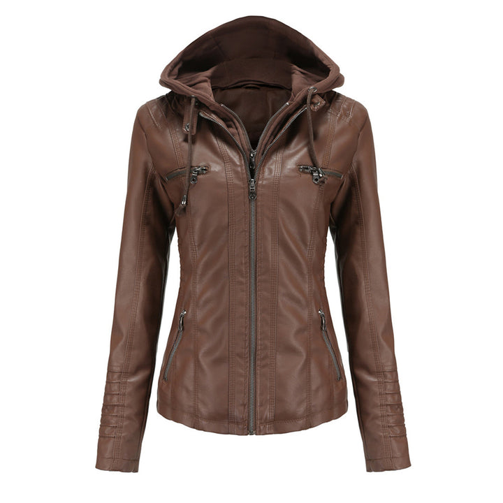Autumn Leather Jacket Trendy Women&