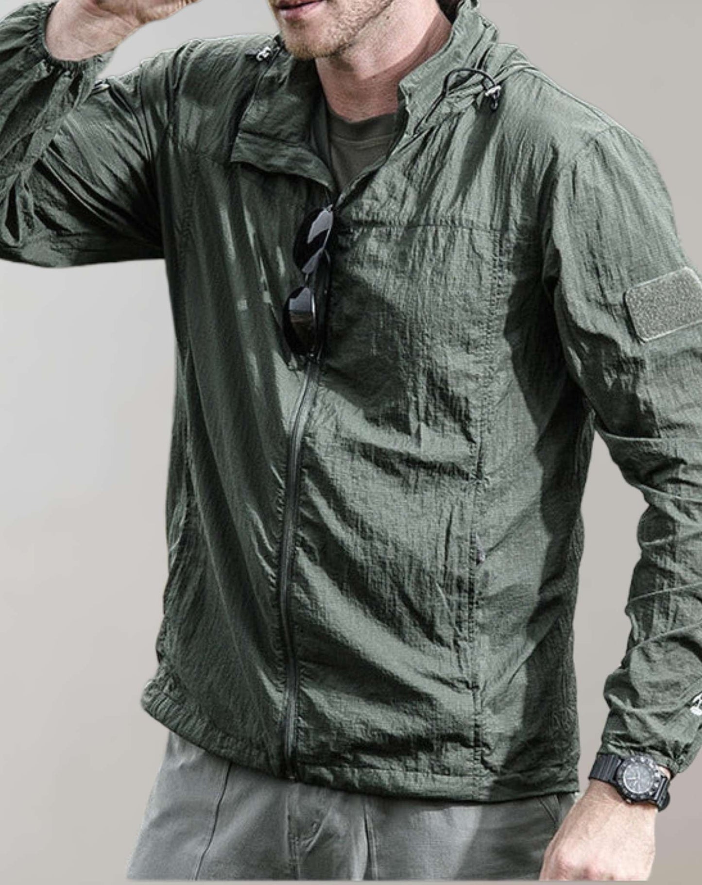 Waterproof Outdoor Jacket Lightweight Zipper