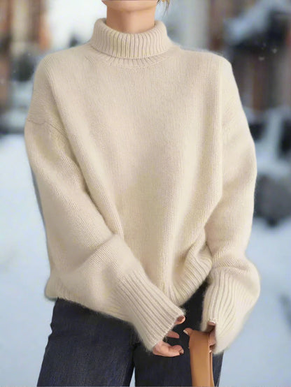Soft Oversized Turtleneck Long Sleeve
