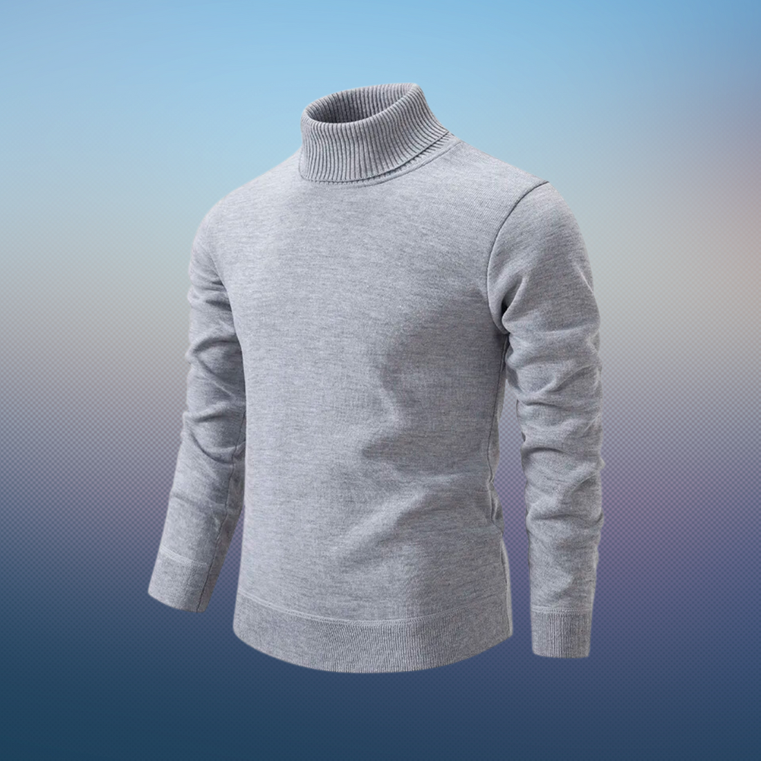 Soft Silk-Wool Turtleneck Elegant