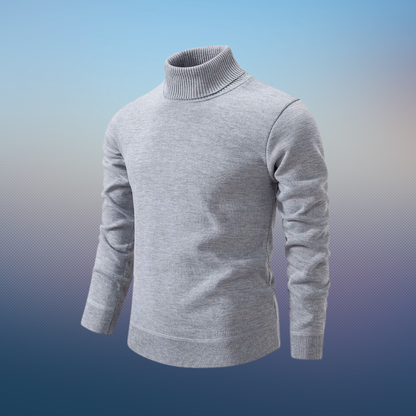 Soft Silk-Wool Turtleneck Elegant