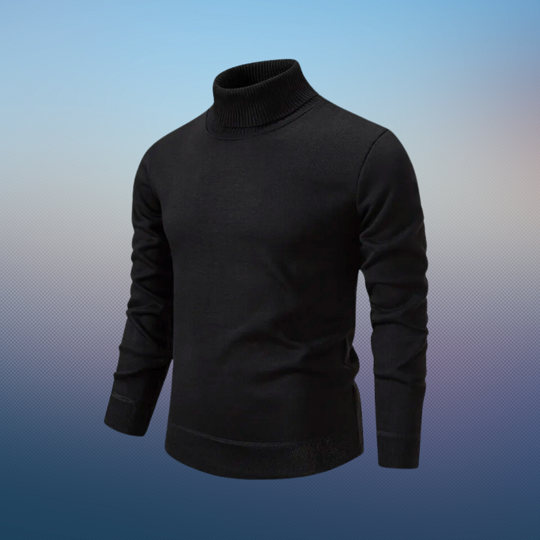 Soft Silk-Wool Turtleneck Elegant