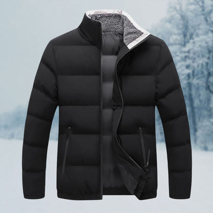 Men's Modern Leather-Look Jacket