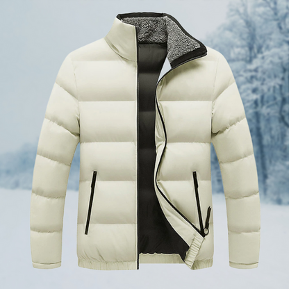 Men's Modern Leather-Look Jacket