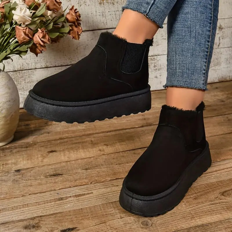 Elegant Women's Winter Boots Black