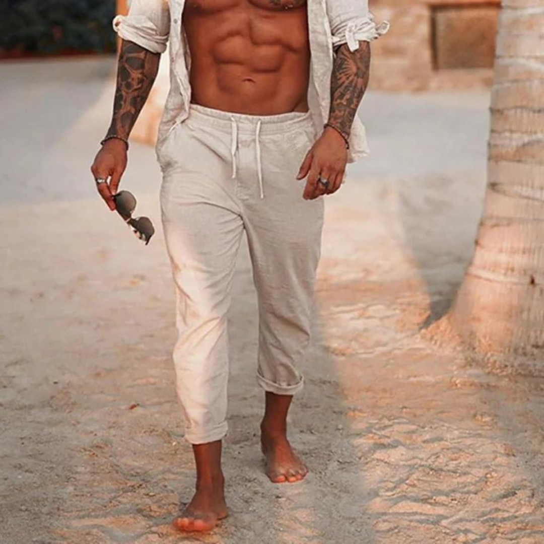 Stylish men's summer trousers