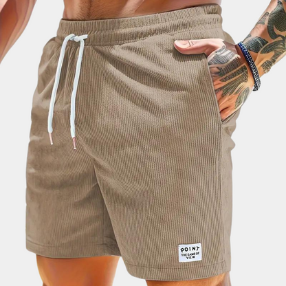 Men's Elastic Corduroy Casual Shorts