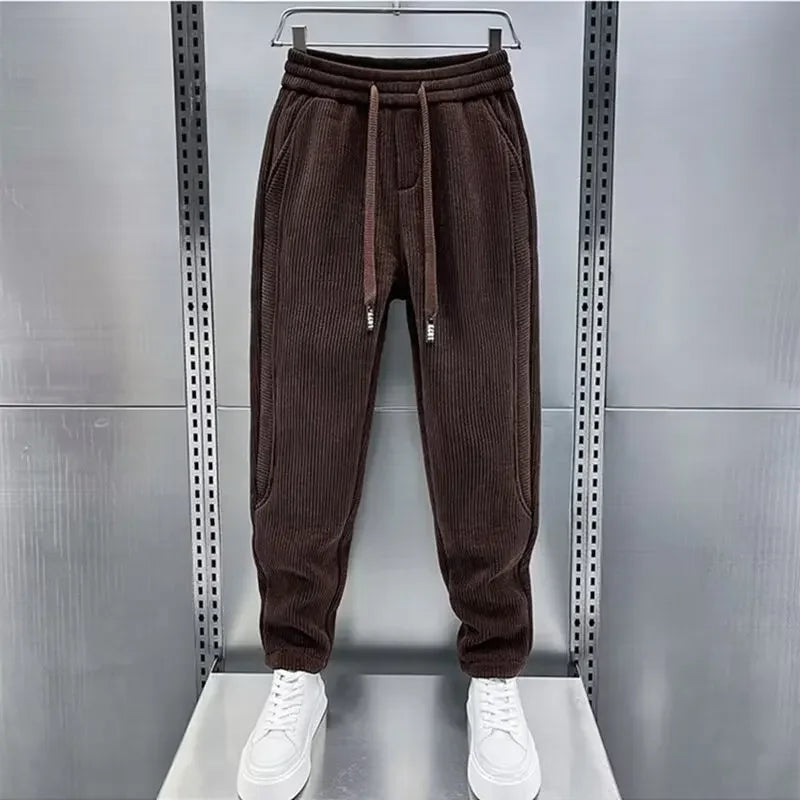 Men's Corduroy Trousers Comfortable Elegant Wide-Leg