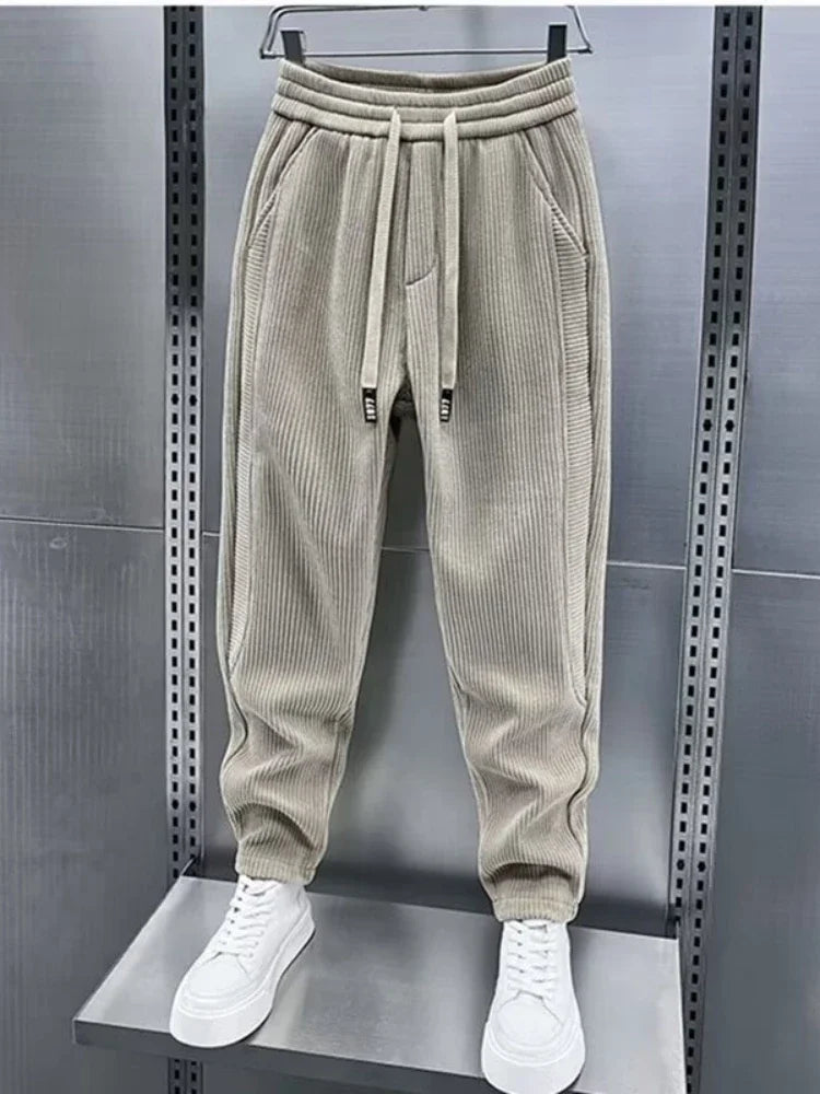 Men's Corduroy Trousers Comfortable Elegant Wide-Leg