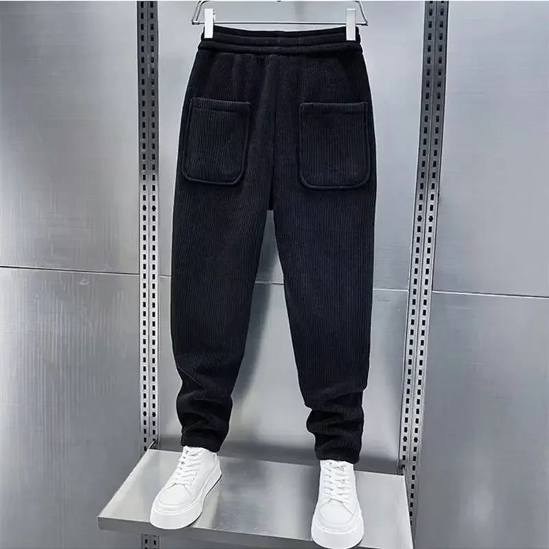 Men's Corduroy Trousers Comfortable Elegant Wide-Leg