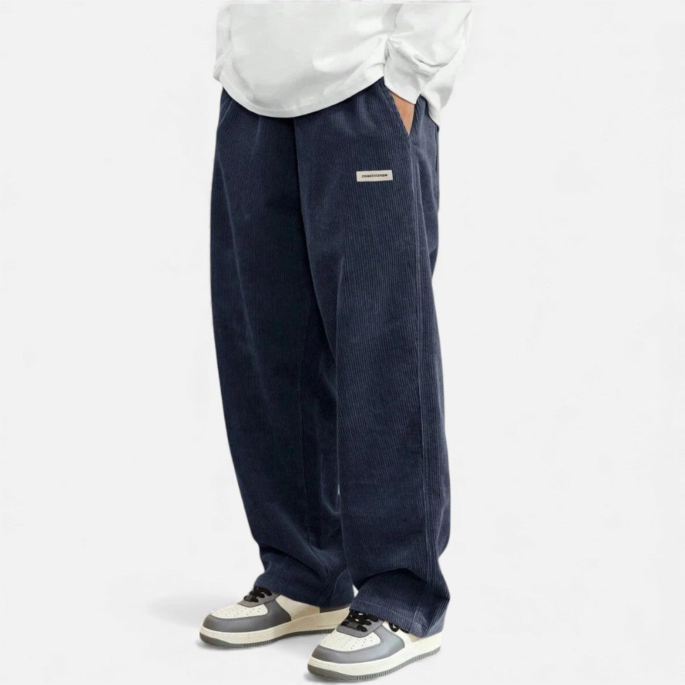 Men's Corduroy Trousers Comfortable Loose Fit