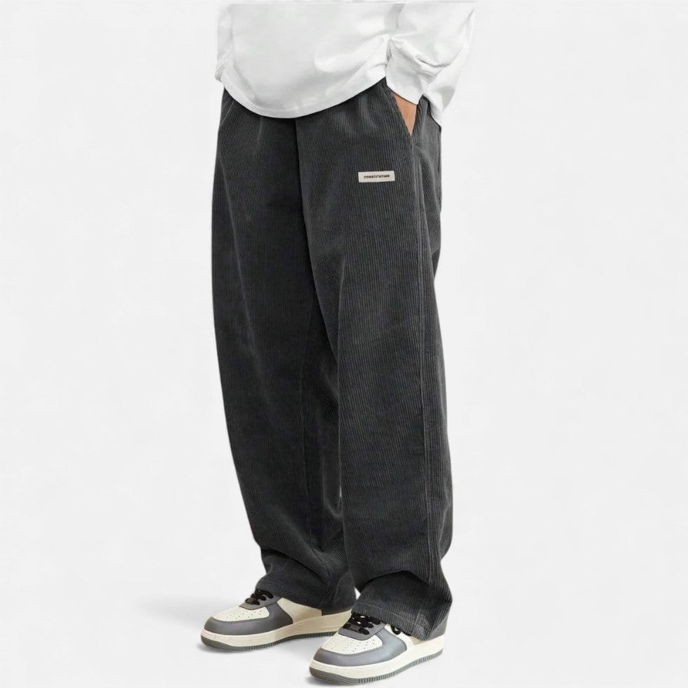 Men's Corduroy Trousers Comfortable Loose Fit