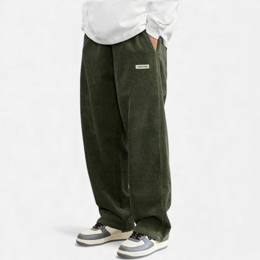 Herren Cordhosen Bequem Lockere Fit - IdealeKleiden