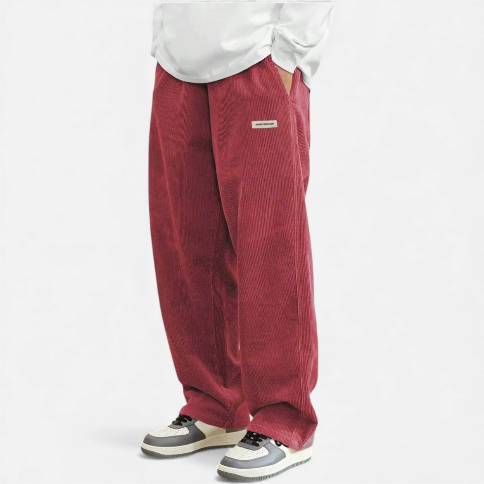 Men's Corduroy Trousers Comfortable Loose Fit