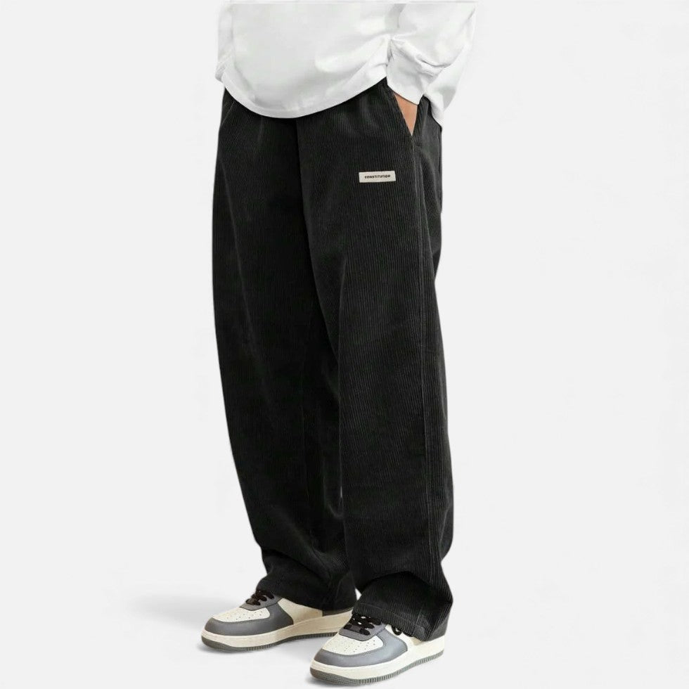 Men's Corduroy Trousers Comfortable Loose Fit