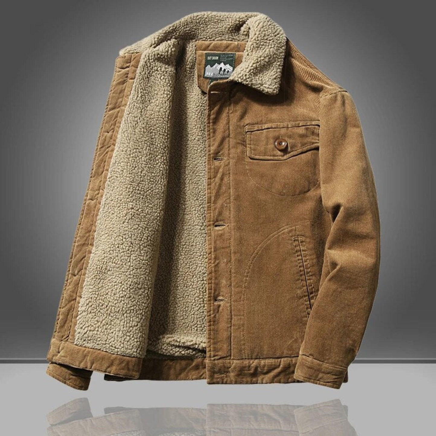 Men's Winter Jacket Warm Fleece Lined