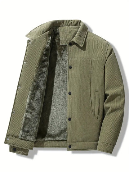 Men's Winter Jacket Fleece Insulation Corduroy