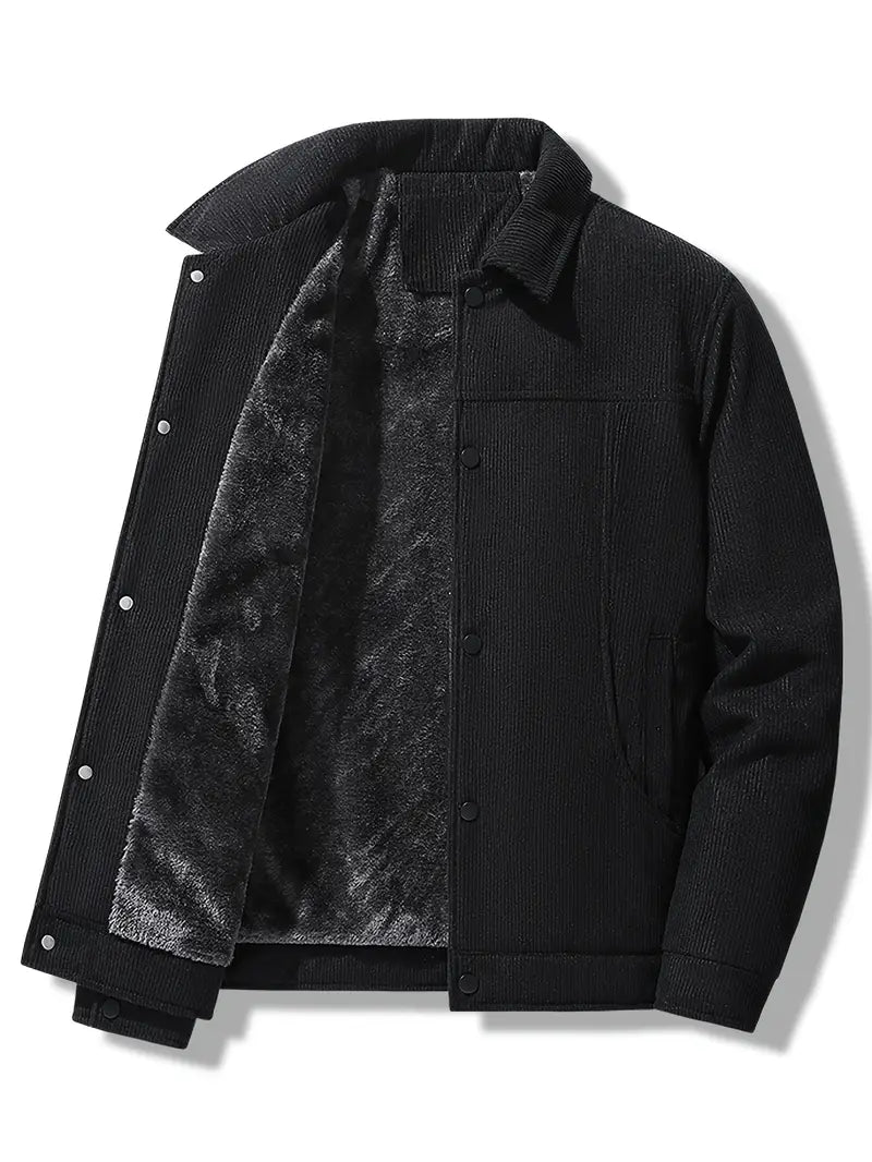 Men's Winter Jacket Fleece Insulation Corduroy