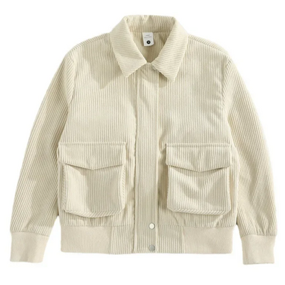 Men's Corduroy Short Jacket Pockets