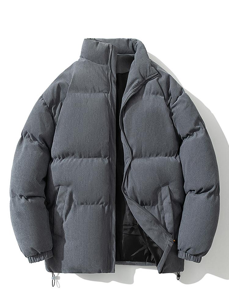 Men's Quilted Winter Jacket Warm Insulated