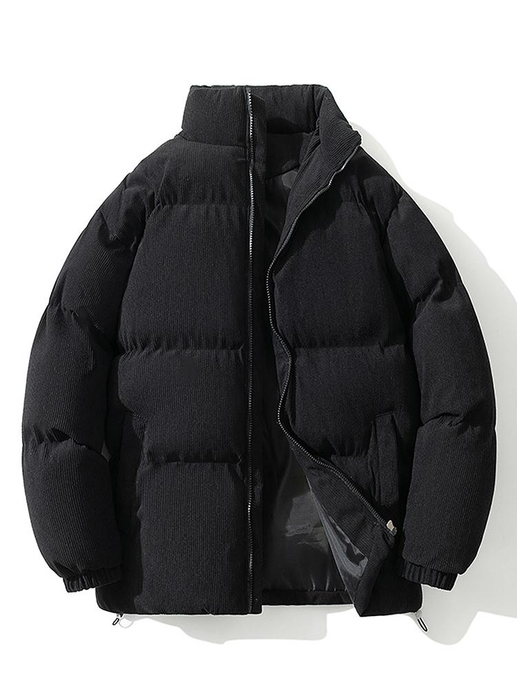 Men's Quilted Winter Jacket Warm Insulated
