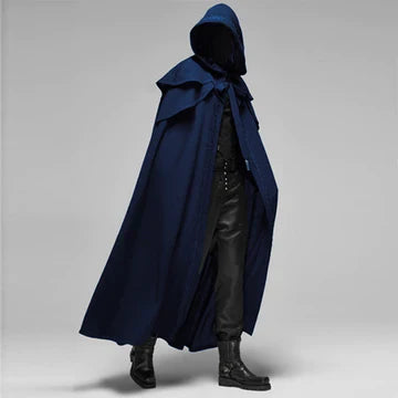 Gothic Hooded Coat Black Elegance