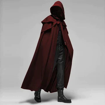 Gothic Hooded Coat Black Elegance