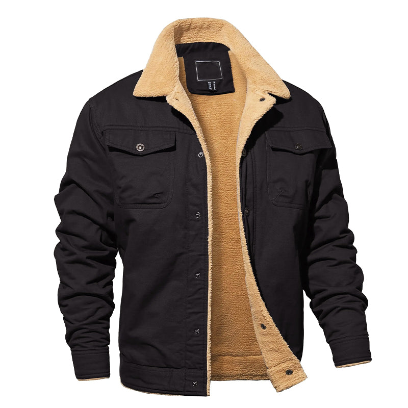 Men's Cargo Jacket Fleece Lined