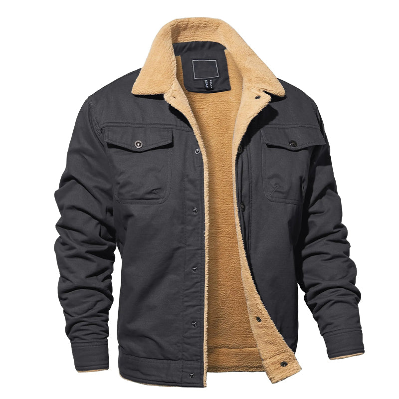 Men's Cargo Jacket Fleece Lined