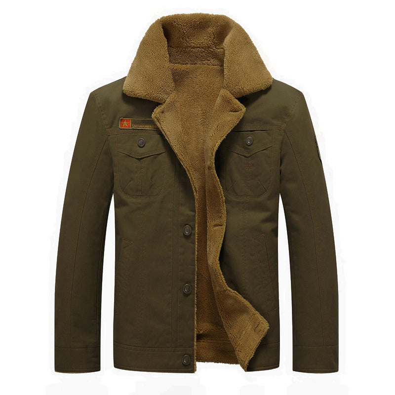 Men's Winter Jacket Sherpa Fleece Insulated