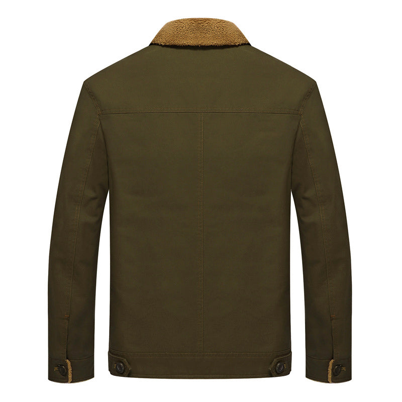 Herren Winterjacke Sherpa Fleece Isoliert - IdealeKleiden