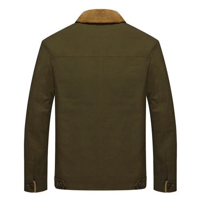 Herren Winterjacke Sherpa Fleece Isoliert - IdealeKleiden