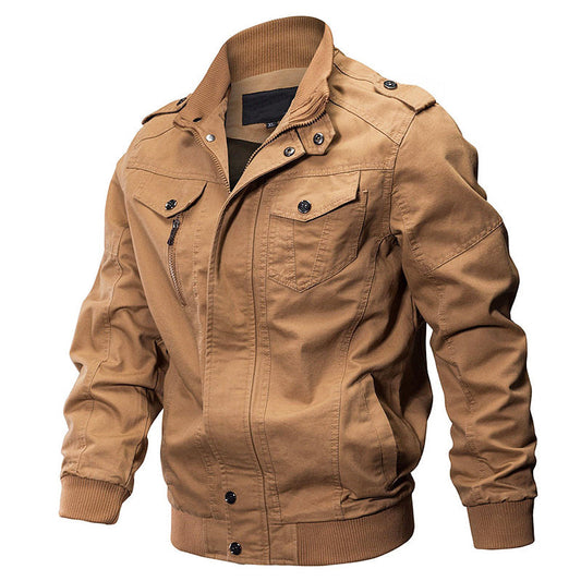 Herren Bomberjacke Militär Stil - IdealeKleiden