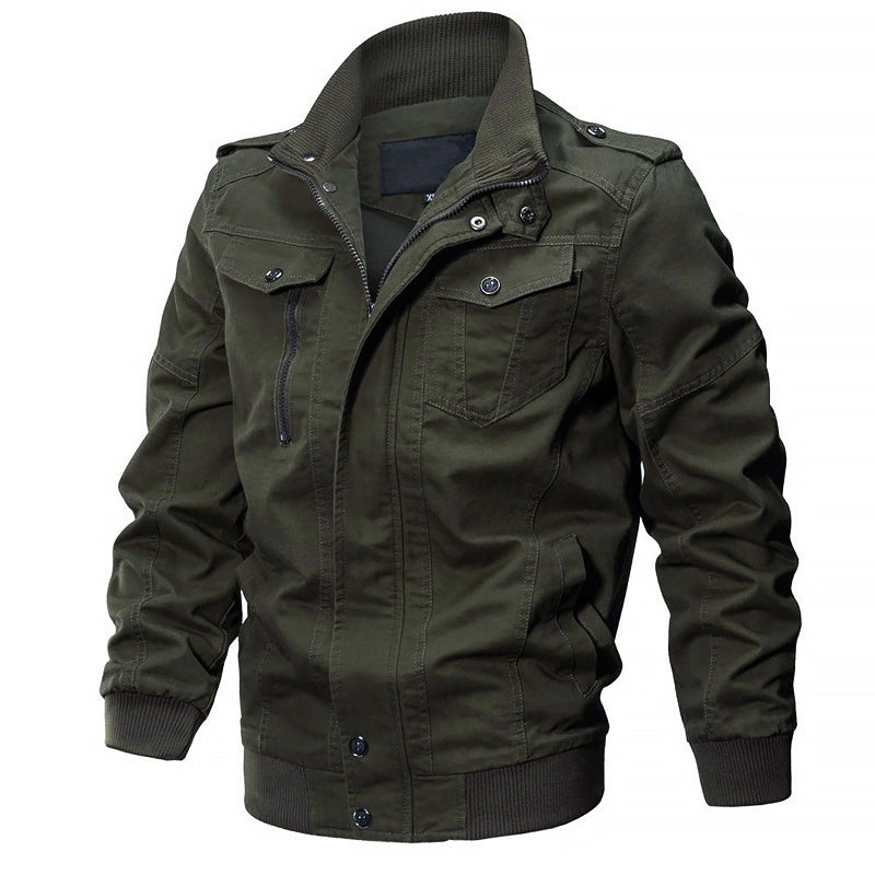 Herren Bomberjacke Militär Stil