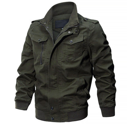 Herren Bomberjacke Militär Stil