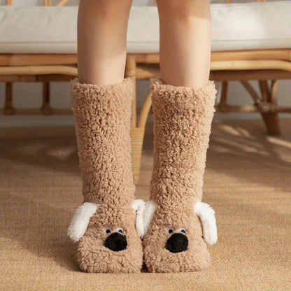 Soft Winter Socks with Animal Motif for Kids & Adults