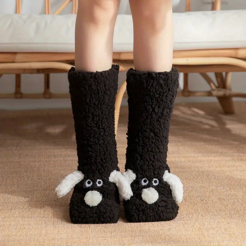 Soft Winter Socks with Animal Motif for Kids & Adults
